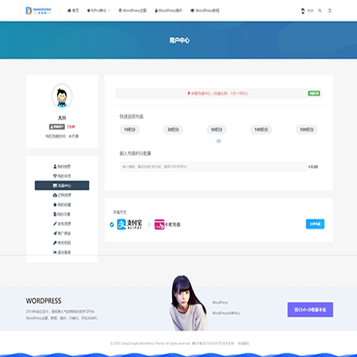 WordPress类整站源码